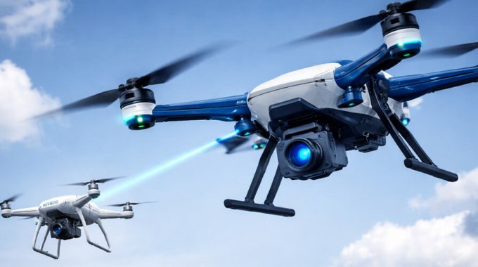 Einsatz von Polizeidrohne